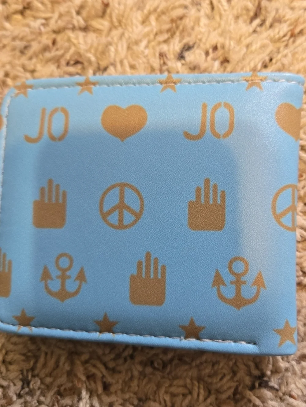 New jojos bizarre adventure anime manga leather wallet